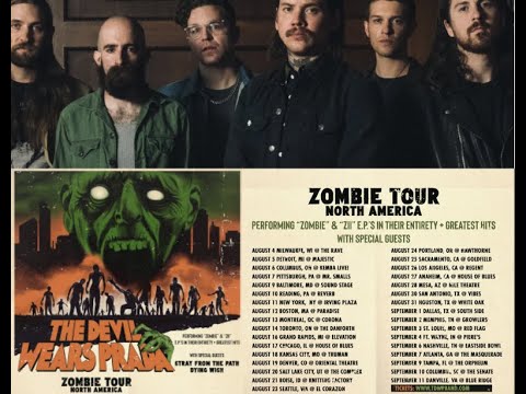 The Devil Wears Prada Zombie EP's Tour 2022 w/ Stray From The Path and Dying Wish!