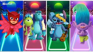 🎬 Epic Cartoon Dance Challenge! Stitch, Trolls, Monsters Inc &amp; PJ Masks Glow Up! 🌈🔥
