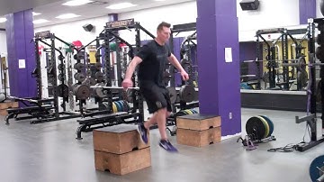 Altitude landing into split squat