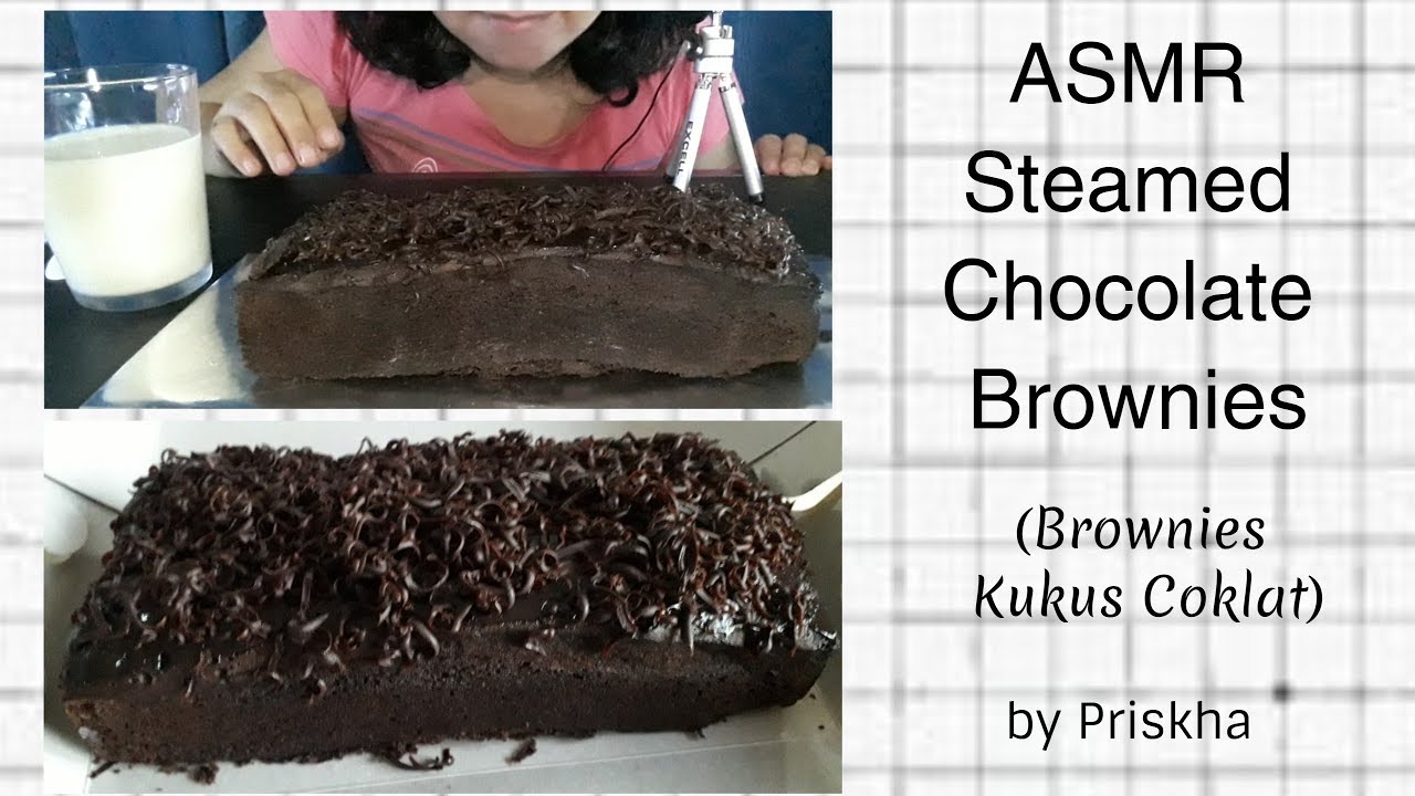 ASMR Steamed Chocolate Brownies (Brownies Kukus Coklat) No talking ...
