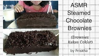 Asmr steamed chocolate brownies (brownies kukus coklat) no talking.