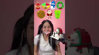 Random Christmas Food ASMR Mukbang #2⛄🎄❄️ #shorts #mukbang #asmr #eating