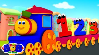 Bob o trem - Trem de Número | Pré escola aprendendo | Musica infantil portuguesa | Desenhos animado