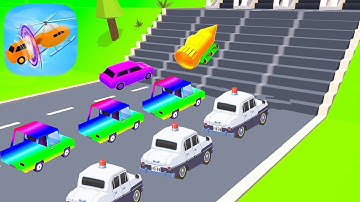 SHAPE SHIFTING -MAX Levels Gameplay Car Transformation Game- Police Car Insane Stunts LVL 67U6