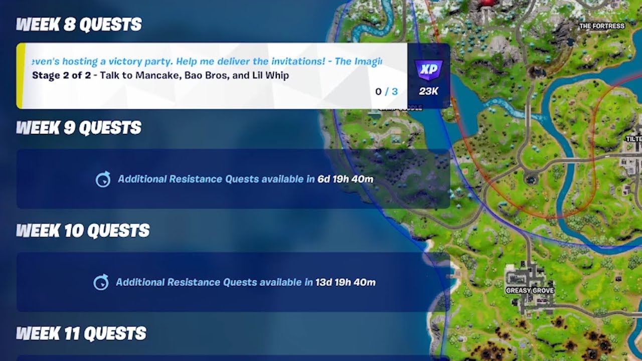 Talk to Mancake, Bao Bros and Lil Whip - Fortnite