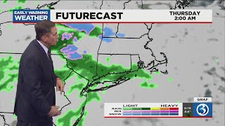 FORECAST: Becoming cloudy tonight, showers develop late