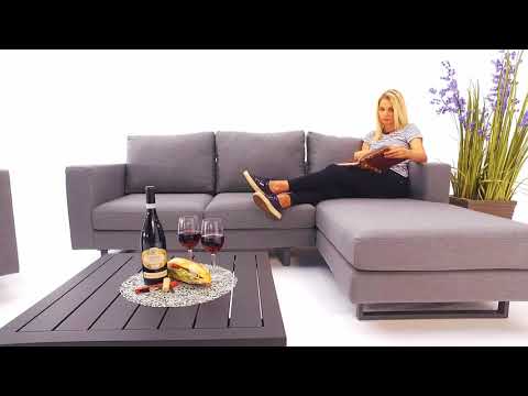 Outdoor Lounge Thomson Deluxe grau wetterfest Sunbrella Stoff