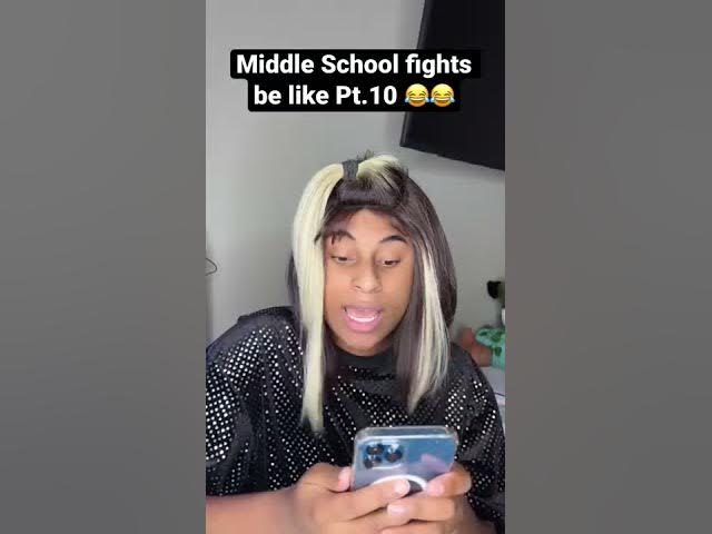 Middle SCHOOL FIGHTS be like! Pt.10 #shorts #relatable #comedy #viral #skits #funny #roydubois