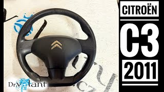 Citroen C3 2011 airbag steering wheel removal