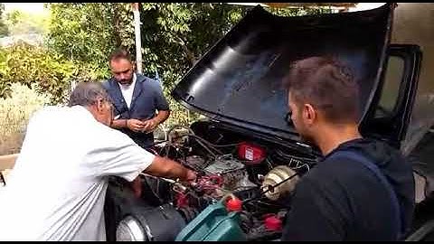 AMC 360 Cj7 first start after rebuild