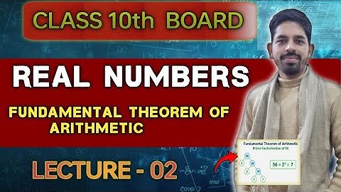 Class 10 Maths Chapter 1 | The Fundamental Theorem of Arithmetic -Real Numbers 2025-26