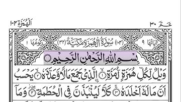 Sourate Al-Humazah 104 [ Les calomniateurs ] سورة ٱلهُمَزَة | Sheikh Abu Bakr Al-Shatri