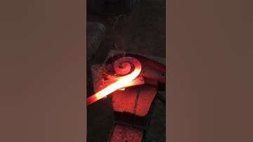 Bending wrought iron