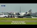 A-4 aircraft slides off runway at Savannah/Hilton Head International Airport