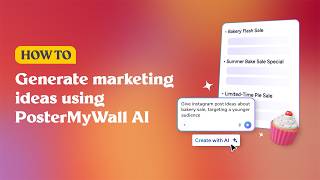 How to generate marketing ideas using PosterMyWall AI screenshot 4
