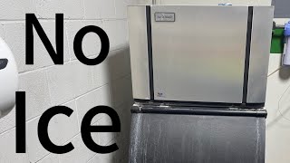 IceOMatic ice machine troubleshooting  red light flashing and not getting any water