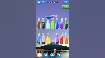 Water Sort Puzzle Game Level 318 #watersortpuzzle #watersortgame #mobilegame #colorpuzzle #games