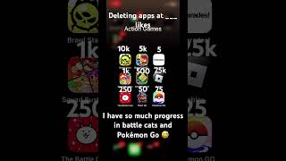 Deleting apps at ___ likes #shorts #short #funny 😅😅😅😦 screenshot 4