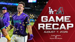 Dodgers vs. D-backs Game Highlights (8/7/26) | MLB Highlights | Arizona Diamondbacks