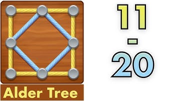 Line Puzzle: String Art | Alder Tree | Levels 11 - 20 | Walkthrough