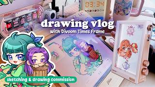Cozy Drawing Routine Productivity With Divoom Times Frame