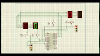 Trafic light   Proteus 8 Professional   Schematic Capture