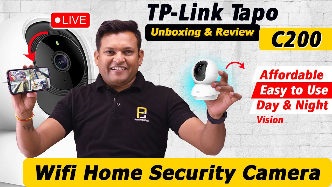 Budget CCTV Camera For Home TP-Link C200 | Complete Review with Features | Bharat Jain