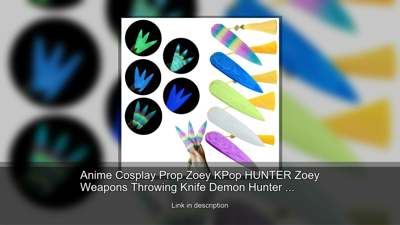 Anime Cosplay Prop Zoey KPop HUNTER Zoey Weapons Throwing Knife Demon Hunter For Halloween Part