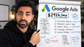 Watch Me Fix This $292k/Mo Google Ads Account (LIVE)