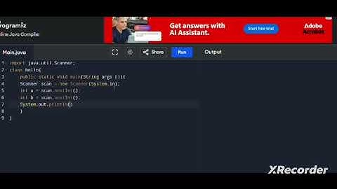 Episode 5 : To write a java program using integer data type to add a two numbers.  #java #basics💥💥