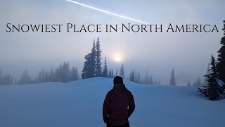 Winter Camping at the Snowiest Place in North America ASMR ❄️