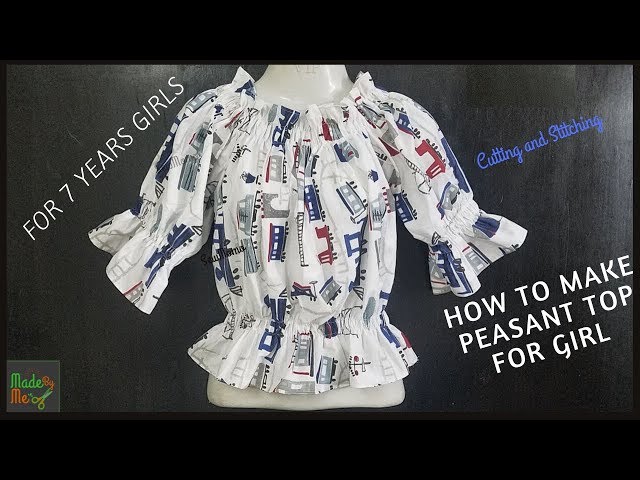 girls peasant top