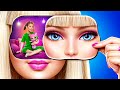 Fui Adotada pela Barbie Doll! Transformação Extrema: Barbie Nerd para Popular
