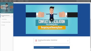 Conflict De-Escalation Techniques