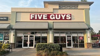 Eating at Five Guys in Mount Dora | Top Fast Food Burgers | Burger, Hot Dog, Grilled Cheese, Fries