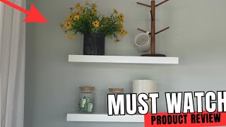 Floating Wall Shelves Review | Easy Install + Stylish Storage for Small Spaces