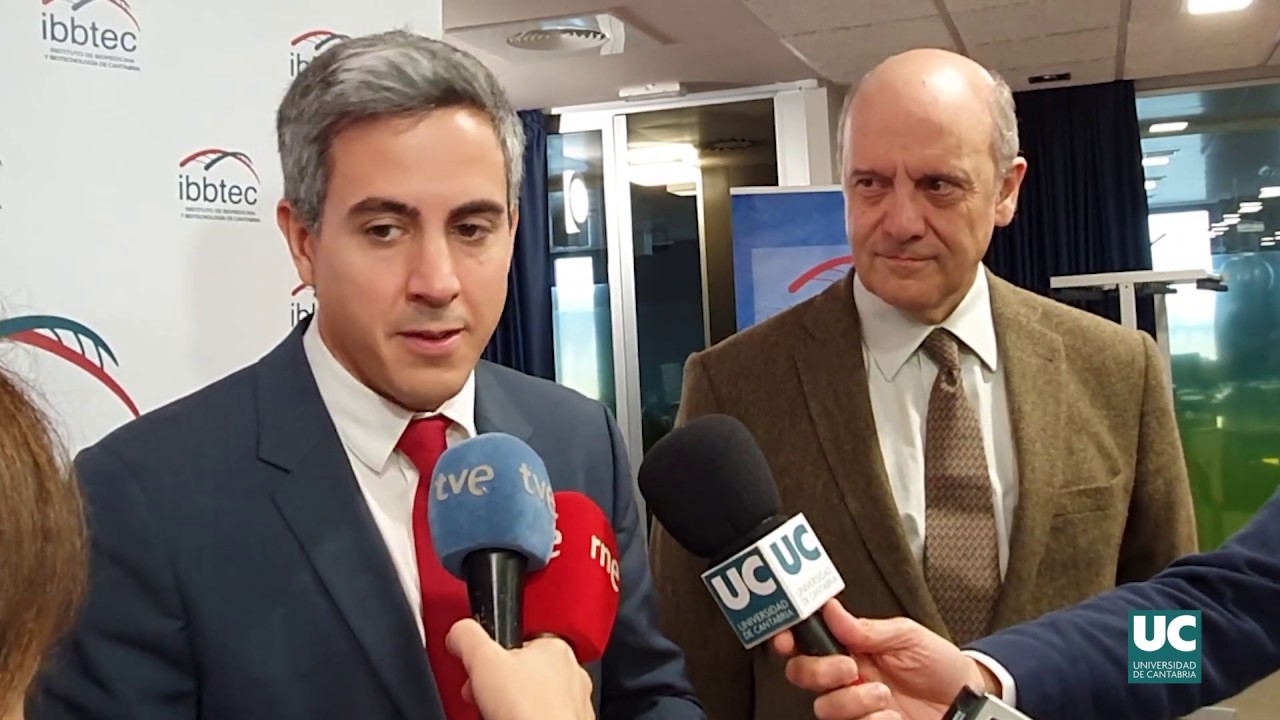 Visita del vicepresidente del Gobierno de Cantabria, Pablo Zuloaga, al IBBTEC