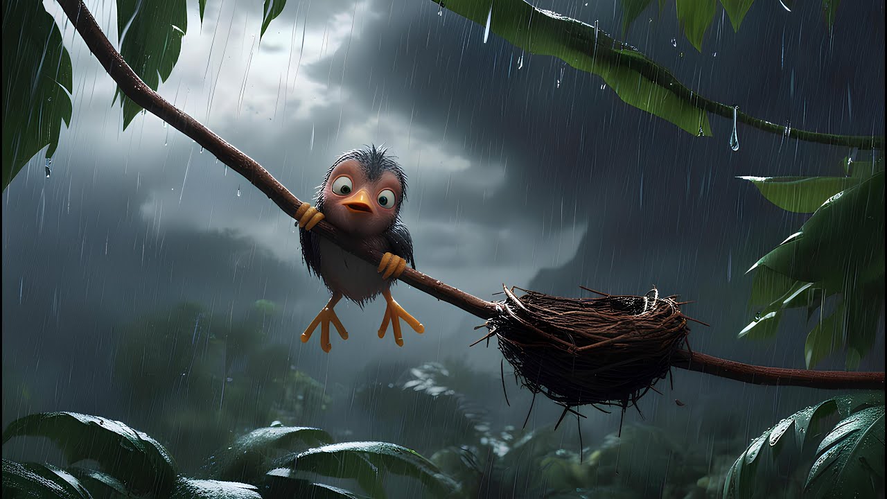 Young Elephant Finds Hope in a Baby Bird | Heart-Touching Jungle Story