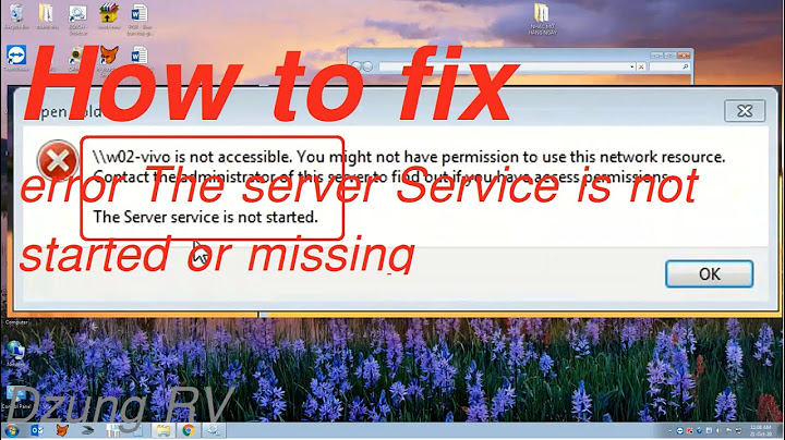 How to fix The Server Services is not start or missing on windows 7-10 (0x80070035 error code) ?