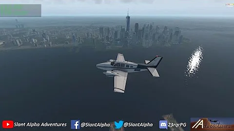 [ XP11 | VATSIM ] a New York State of Mind!  KFRG to Skyline Route in default BE58