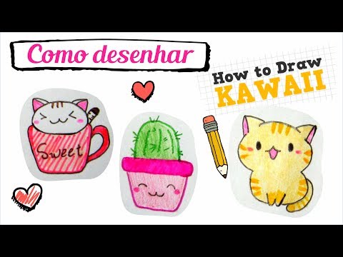 Como Desenhar Gatinho Kawaii Dormindo 🐾, I Love Cats, How to Draw