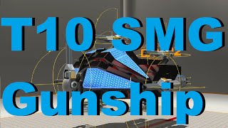 Robocraft T10 SMG Hover "Gunship" Tutorial & Gameplay