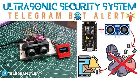 Ultimate Home Security🚨 Project with ESP8266+Ulreasonic Sensor | Real-Time Alerts on Telegram📲 |