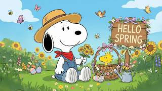 Springtime with Snoopy 🌞🌷 Soft Jazz Beats for a Happy Mood screenshot 4