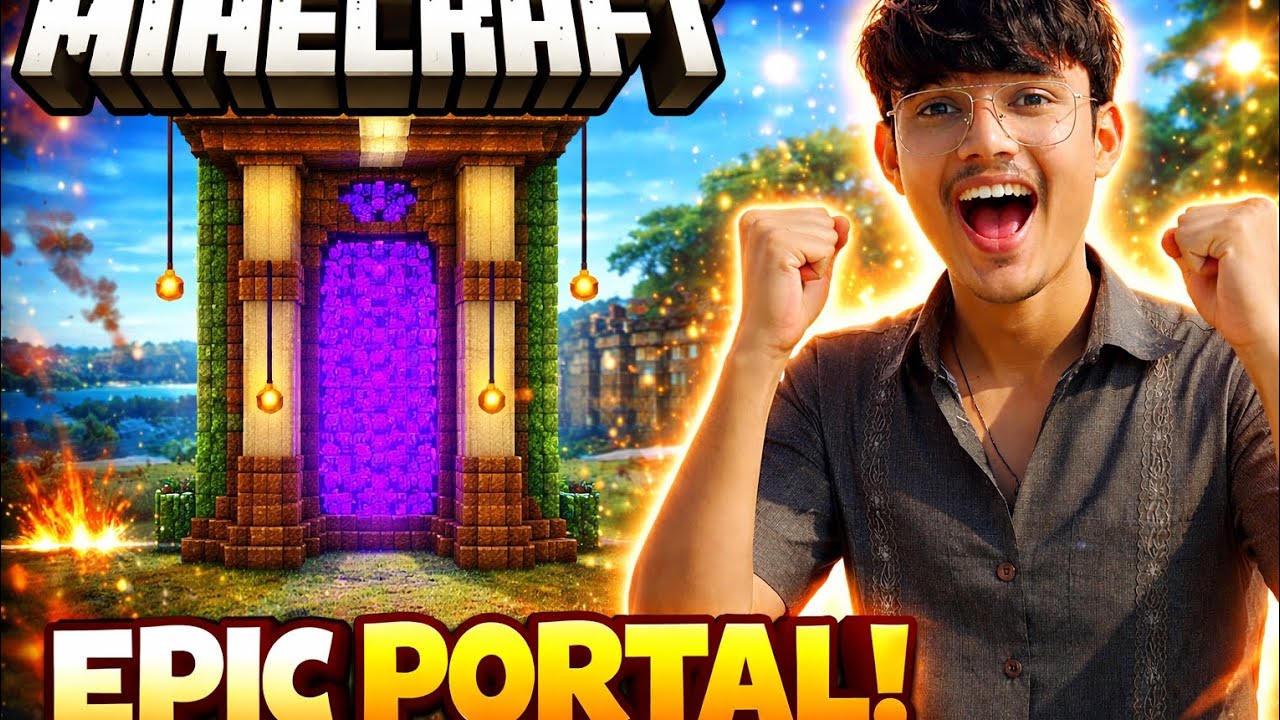 Upgrade My nether portal in Minecraft - YouTube