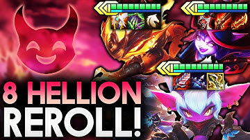 8 HELLION REROLL WITH 3 STAR TRIST, KENNEN, AND LULU!! (FT. K3SOJU) | Teamfight Tactics Patch 11.15
