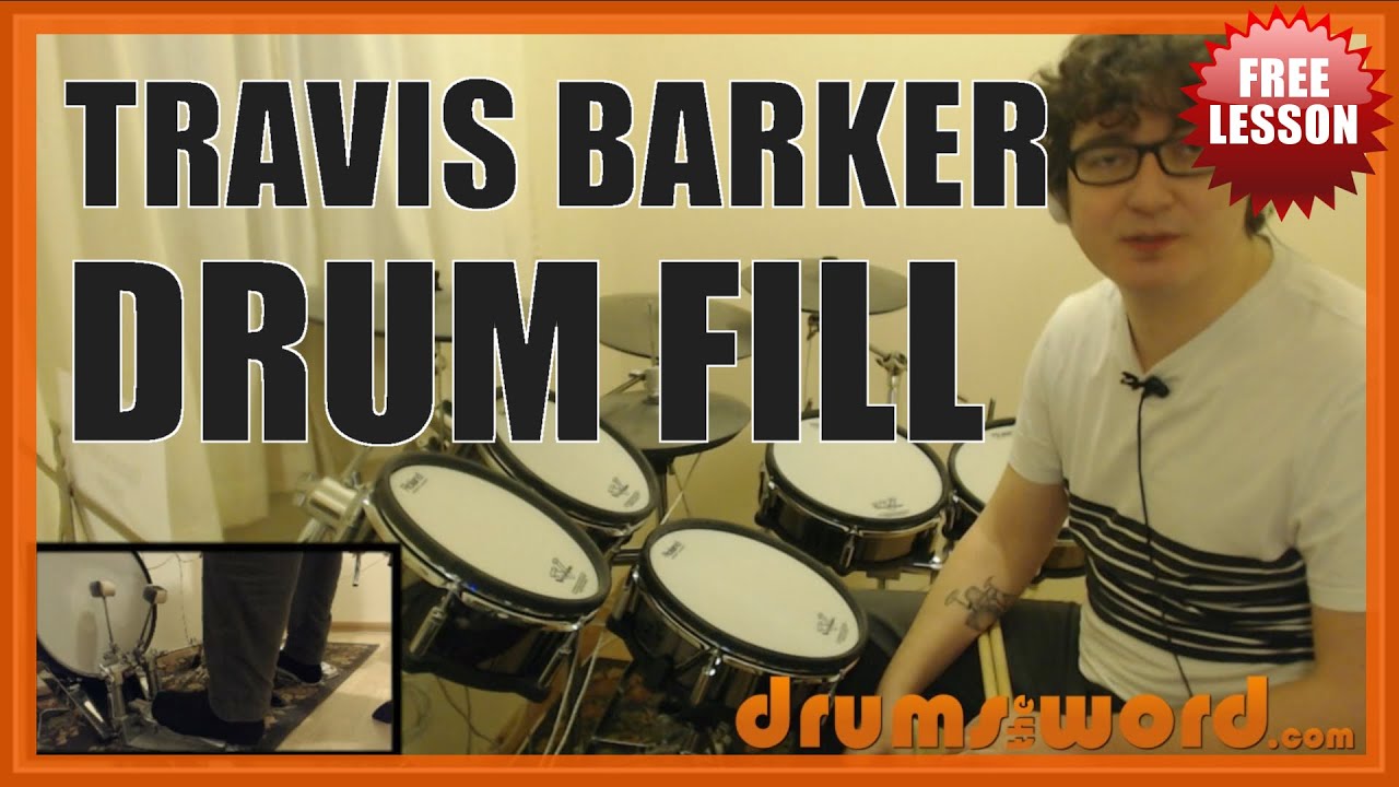 Travis Barker (Signature Fill) ★ FREE Drum Lesson How To Play Drum