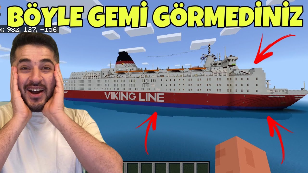 DÜNYANIN EN İYİ GEMİSİ, SAVAŞ GEMİSİ, LÜKS YATI! -MINECRAFT