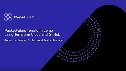 Packetfabric Terraform Demo Using Terraform Cloud and GitHub