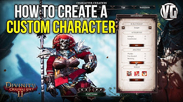 Divinity Original Sin 2 - How To Create A Custom Character [Female Undead Dwarf Knight]